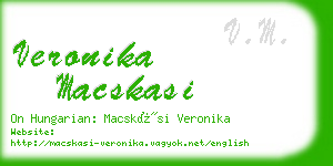 veronika macskasi business card